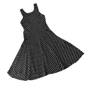 80s VTG E.D. Michaels by Melanie Drucker polka dot dress